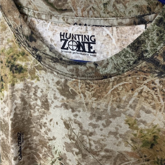 Hunting Zone Men Camo Print Long Sleeve Crew Neck Performance T-Shirts  2XL - Picture 6 of 9